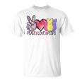 Peace Love Peeps Funny Easter Bunny Womens Kids Teacher Unisex T-Shirt