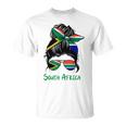 South Africa Girl South African Girl South Africa Woman Flag Unisex T-Shirt