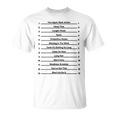 Track Your Long Natural Hair - Length Check Hair Backprint Unisex T-Shirt