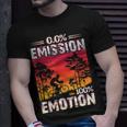 0 Emission 100 Emotion Anti E-Bike Fahrradfahrer T-Shirt Geschenke für Ihn