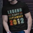 10 Jahre Alte Legende Seit 10 Geburtstag Im September 2012 T-Shirt Geschenke für Ihn