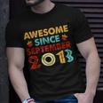 10 Years Old Awesome Since September 2013 10Th Birthday T-shirt Gifts for Him