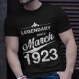 100 Geburtstag 100 Jahre Alt Legendär Seit März 1923 V4 T-Shirt Geschenke für Ihn