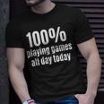 100 Spiele Für Ganzen Tag T-Shirt für Videogamer & Gaming-Fans Geschenke für Ihn