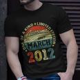 11 Geburtstag Geschenke Junge Awesome Since März 2012 T-Shirt Geschenke für Ihn