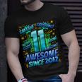 11Th Birthday Comic Style Awesome Since 2012 11 Year Old Boy Unisex T-Shirt Gifts for Him
