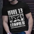 13 Jahre Geburtstags Junge Gamer Level 13 Complete T-Shirt Geschenke für Ihn