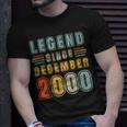 2 Jahre Alte Legende Seit 2 Geburtstag Im Dezember 2020 T-Shirt Geschenke für Ihn