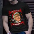 Trump Merry Christmas Ill Be Back Trump 2024 Santa Claus  Men Women T-shirt Graphic Print Casual Unisex Tee