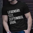 23 Geburtstag Geschenk 23 Jahre Legendär Seit September 200 T-Shirt Geschenke für Ihn