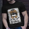 24 Year Old Its My 24Th Birthday For Her Leopard Women V2T-shirt Gifts for Him