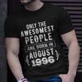 25 Geburtstag Männer Frauen 25 Jahre Alt Vintage August 1996 T-Shirt Geschenke für Ihn