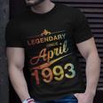 30 Geburtstag 30 Jahre Alt Legendär Seit April 1993 V5 T-Shirt Geschenke für Ihn