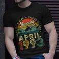 30Th Birthday Awesome Since April 1993 30 Years Old Gift Men Unisex T-Shirt Gifts for Him