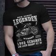 40. Geburtstag Herren Biker T-Shirt, Motorrad Chopper 1983 Design Geschenke für Ihn