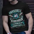 45 Geburtstag Lustig Offiziell 45 Ich Kann AllesSchatz T-Shirt Geschenke für Ihn