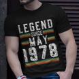 45 Years Old Legend Since May 1978 45Th Birthday Unisex T-Shirt Gifts for Him