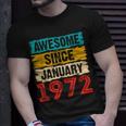 51 Year Old Awesome Since Januar 1972 51 Geburtstag Geschenke T-Shirt Geschenke für Ihn