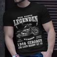 55. Geburtstag Herren Biker T-Shirt, Chopper 1968 Motorrad V2 Geschenke für Ihn