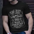 60. Geburtstag Herren T-Shirt 1963 Mann Mythos Legende Vintage Geschenke für Ihn