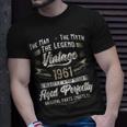 62. Geburtstag Herren T-Shirt Vintage 1961, Mann Mythos Legende Geschenke für Ihn