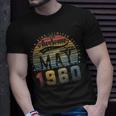 63 Year Old Awesome Since May 1960 63Th Birthday Gifts Unisex T-Shirt Gifts for Him