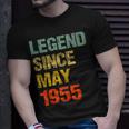 68 Year Old 68Th Birthday Gifts Legend Since May 1955 Unisex T-Shirt Gifts for Him