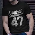 75Geburtstag Original Männer Frauen Vintage Jahrgang 1947 T-Shirt Geschenke für Ihn