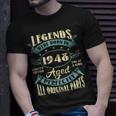 75Th Birthday Gifts Vintage Legends Born In 1948 75 Year Old Unisex T-Shirt Gifts for Him