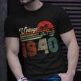 83 Jahre Alt Vintage 1940 T-Shirt, Retro Geburtstag Design für Damen und Herren Geschenke für Ihn