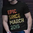 8Th Birthday Boys Girls Epic Since March 2015 8 Years Old Unisex T-Shirt Gifts for Him