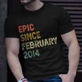 9 Years Old Boys Girls Epic Since February 2014 Unisex T-Shirt Gifts for Him