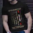 Afghanistan Veteran American Us Flag Proud Army Military T-Shirt Gifts for Him