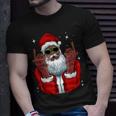 African American Santa Christmas Pajama Cool Black X-Mas T-shirt Gifts for Him