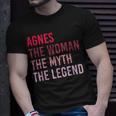 Agnes The Woman Myth Legend Personalized Name Birthday Gift Unisex T-Shirt Gifts for Him