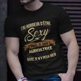 Agricultrice Sexy Spruch T-Shirt, Lustiges Bauerinnen Tee Geschenke für Ihn