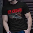 Aircraft Carrier Uss Forrestal Cv-59 For Grandpa Dad Son T-Shirt Gifts for Him