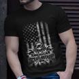 Aircraft Mechanic American Flag Skull And Ratchets Unisex T-Shirt Gifts for Him