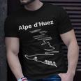 Alpe Dhuez Serpentinen France Radsport T-Shirt Geschenke für Ihn