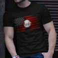 American Flag Baseball Apparel - Baseball Unisex T-Shirt Gifts for Him