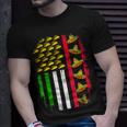 American Mexican Flag With Sombrero And Taco Cinco De Mayo Unisex T-Shirt Gifts for Him
