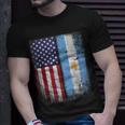 Argentina Usa Flag Argentinian Argentinean Argentine T-shirt Gifts for Him