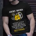 Army Moms Gift Dog Tag Camo Boots Military Mom Soldier Mom Unisex T-Shirt Gifts for Him