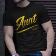 Aunt Est 1999 MatchingUncle New Niece Nephew Auntie Unisex T-Shirt Gifts for Him