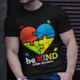 Autism Awareness- Be Kind Puzzle Heart Kindness Unisex T-Shirt Gifts for Him