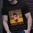 Awesome Since 1952 70Th Birthday Messy Bun Unisex T-Shirt Gifts for Him