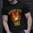 Awesome Since December 1951 71. Geburtstag Katzenliebhaber T-Shirt Geschenke für Ihn