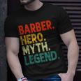 Barber Hero Myth Legend Retro Vintage Barbier T-Shirt Geschenke für Ihn