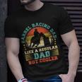 Mens Barrel Racing Lover Vintage Barrel Racing Dad Fathers Day T-Shirt Gifts for Him