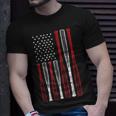 Baseball 4Th Of July American Flag Patriotic Sports Player Unisex T-Shirt Gifts for Him